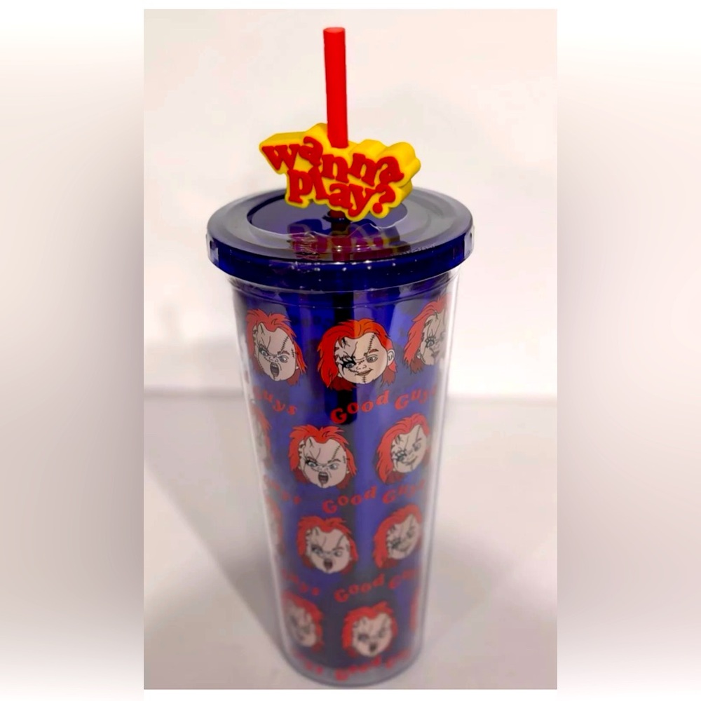Chucks Tumbler Cup With Straw